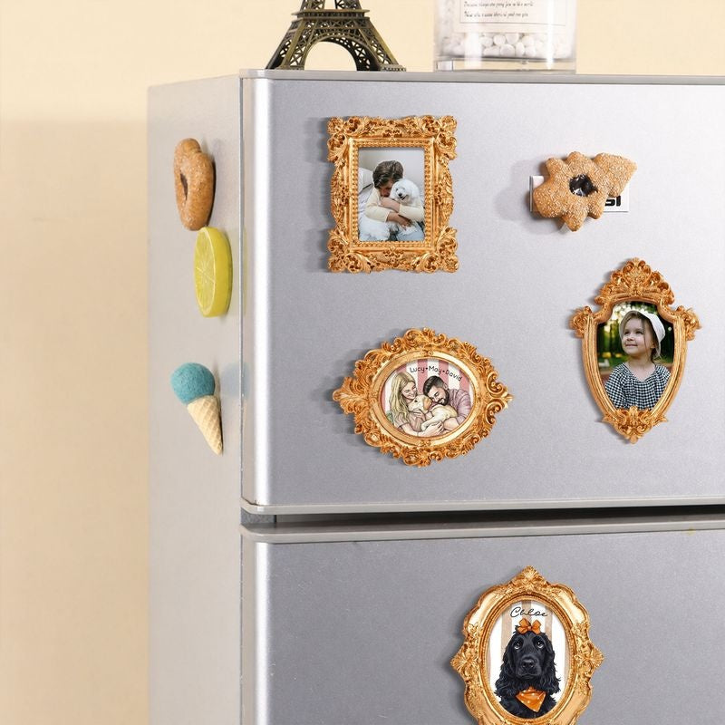 Funny Christian Frog Artwork, Off to Praise the Lord Photo Frame Magnet, Decorative Religious Fridge Magnet, Christian Gift, Mini Picture Frame Magnet PM21