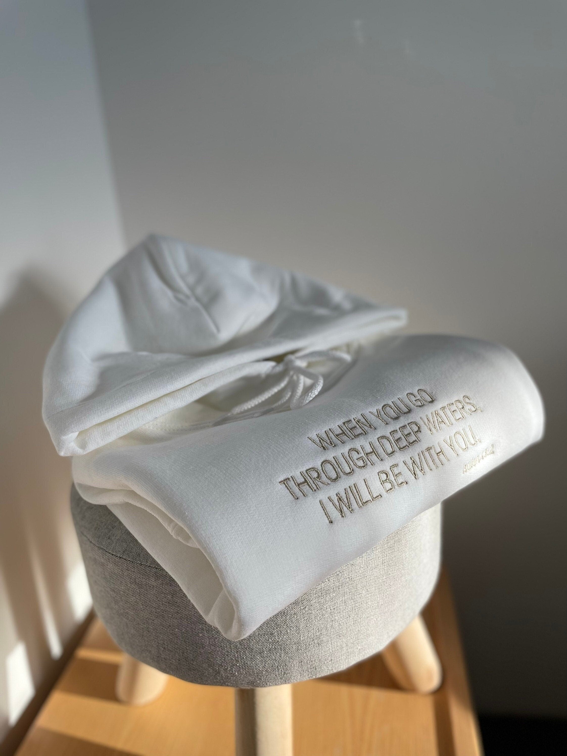 Embroidered Christian Crewneck Sweatshirt, Faith Scripture Bible Verse Sweatshirt, Jesus Embroidered Faith Sweater