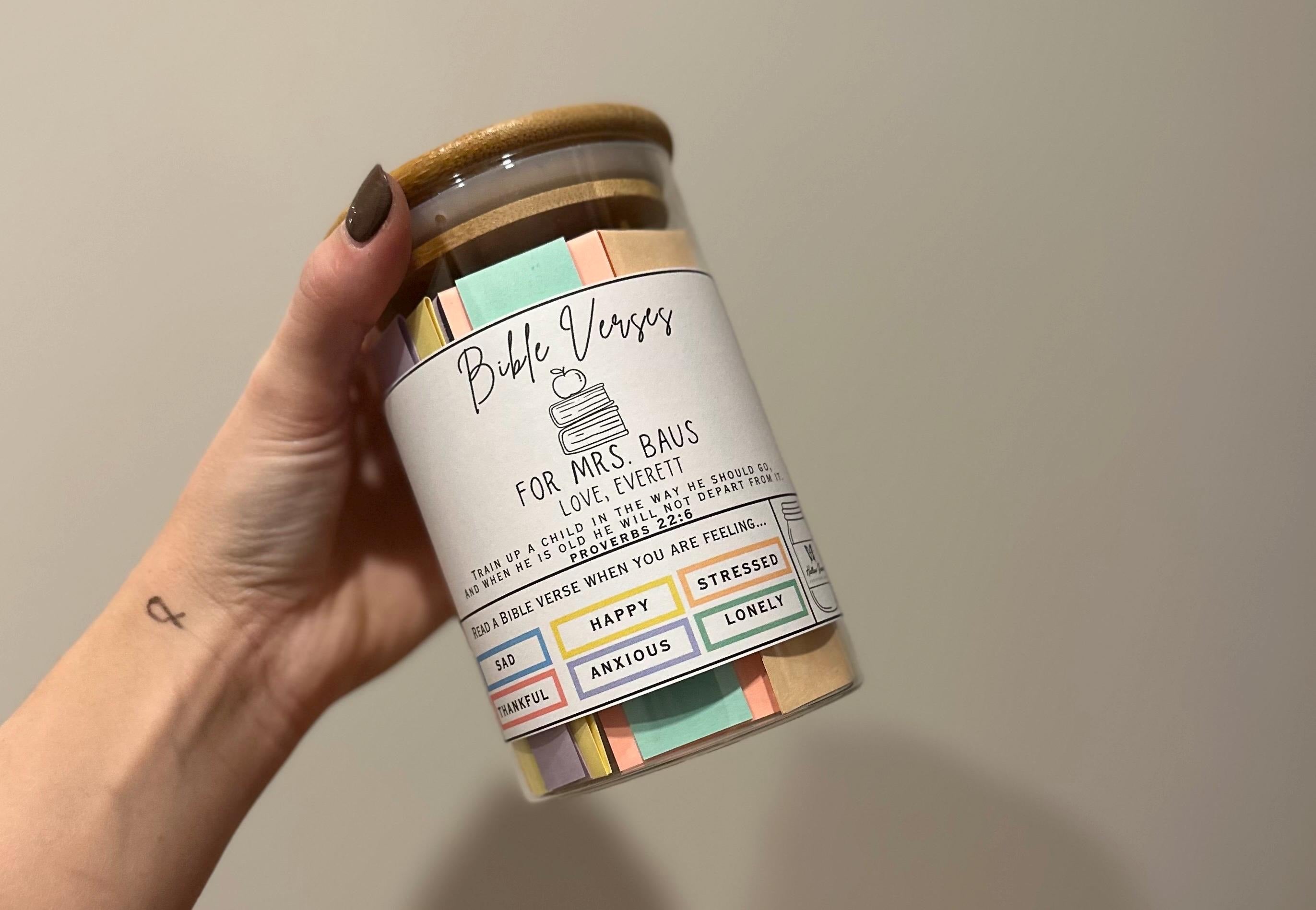 TEACHER Read Me When Jar, Back to school gift, teacher appreciation gift, Gift for teacher, Bible Verse Jar for Teacher, Teacher Christmas