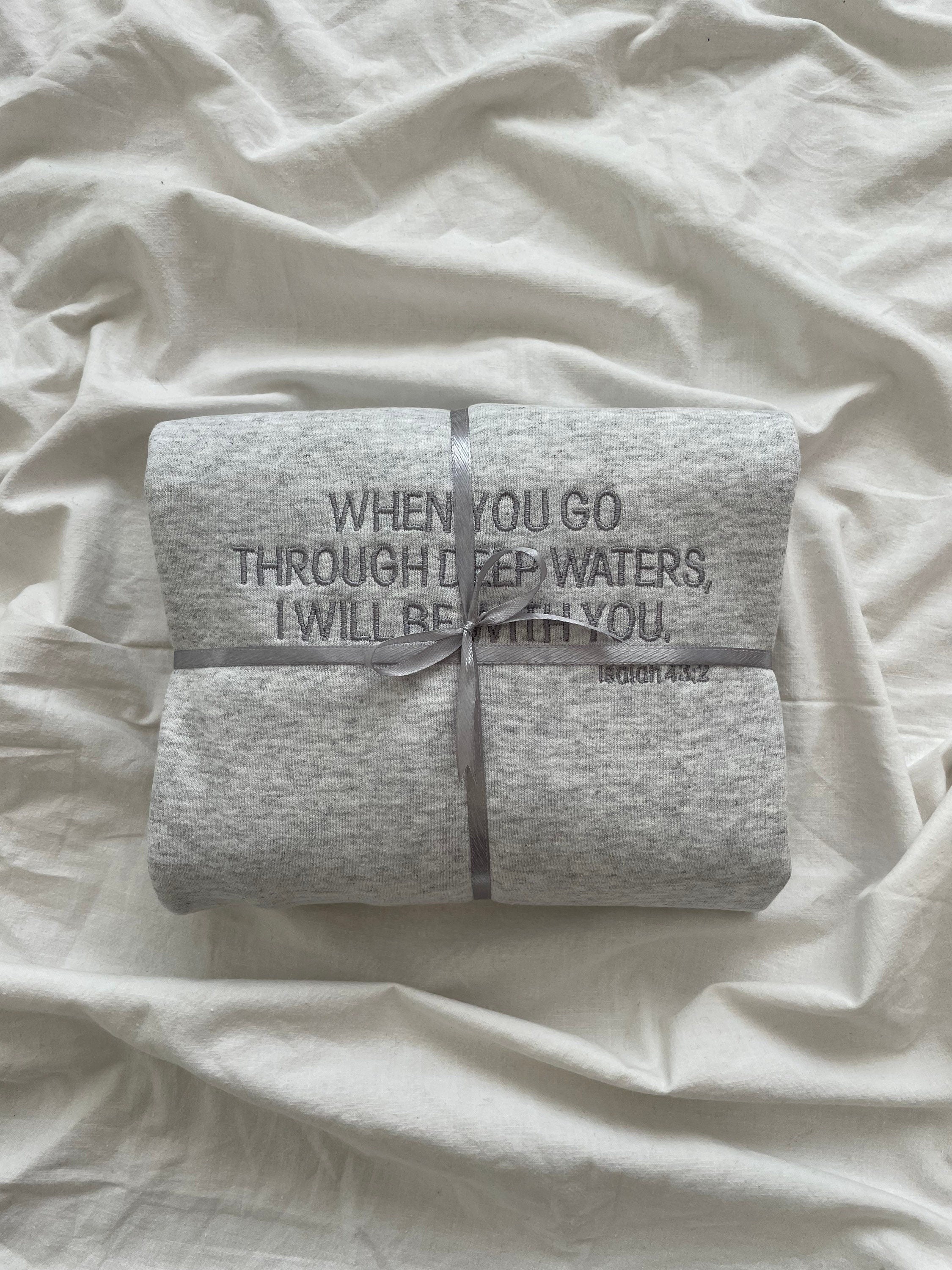 Embroidered Christian Crewneck Sweatshirt, Faith Scripture Bible Verse Sweatshirt, Jesus Embroidered Faith Sweater