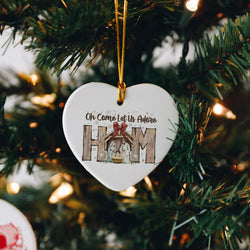 Nativity Scene Christmas Ornament, Christian Holiday Decoration, Oh Come Let Us Adore Him Ornament, Religious Xmas Tree Decor DCLAF23