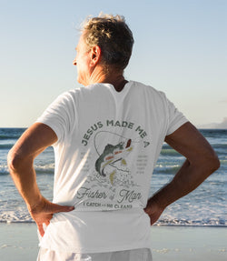 Christian Shirts for Men Christian T Shirt, Fisher of Men Christian Shirt, Gift for Men Christian Gifts Bible Verse Shirt, Father's Day Gift
