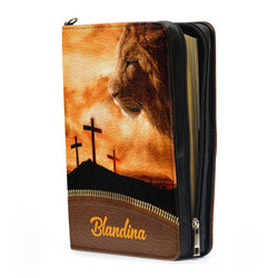 Kingdom of God Leather Book Cover, Personalized Cross Bible Cover, Special Gift For Pastors, Christian Gift, Bible Covers Jesus Gifts