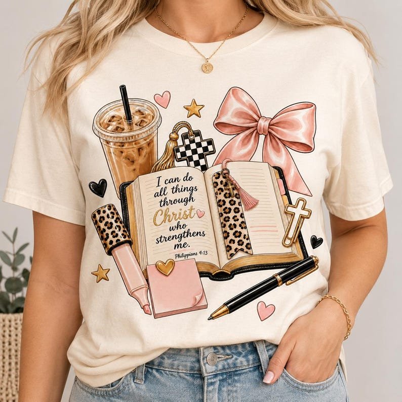 Philippians 4:13 Shirt, Christian Faith Shirt, Jesus Bible Shirt, Christmas Shirt CFNE10