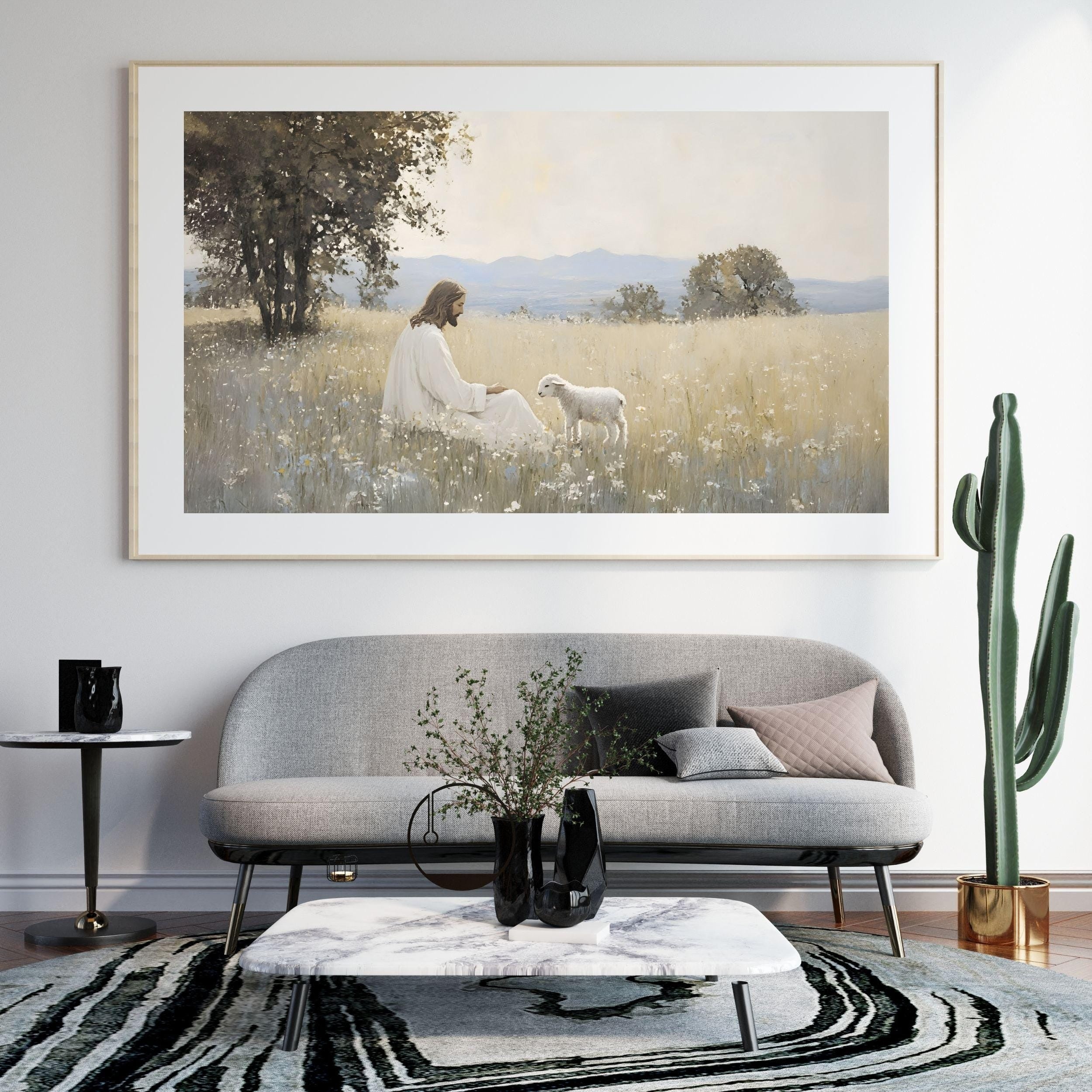 Jesus Christ Teaching Children, Child of God, Peace in Christ, Christian Religious Printed Art, Christian Home Decor