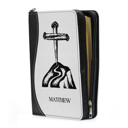 Personalized Cross Bible Case, Bible Cover With Handle, Best Gift For Team Leaders, Christian Gift, Bible Covers Jesus Gifts