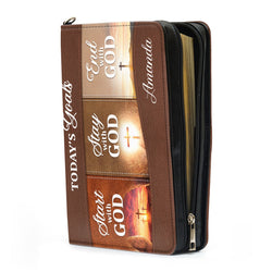 Today's Goals - Awesome Personalized Bible Cover, Christian Gift, Bible Covers Jesus Gifts