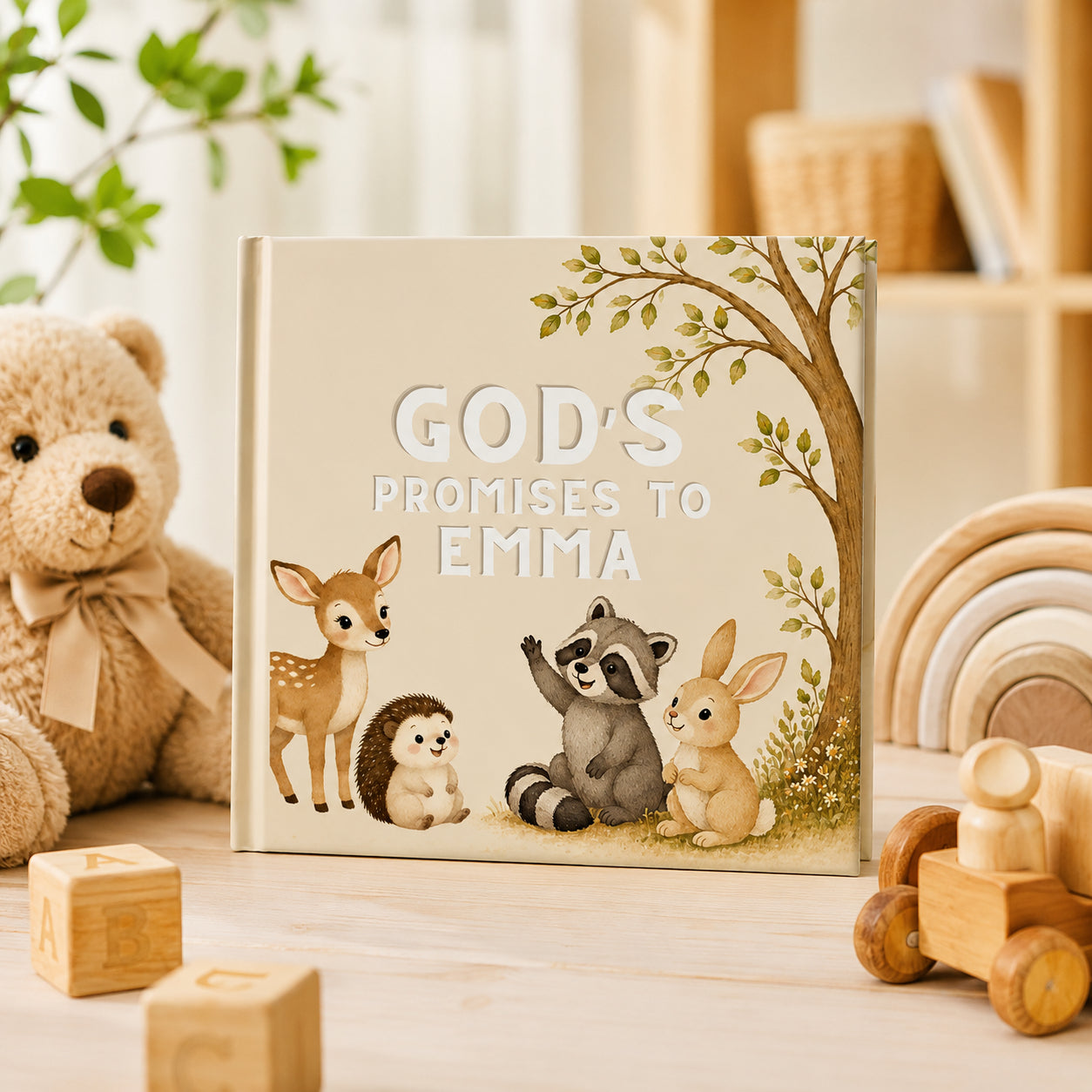 Personalized God Promises - Custom Christian Book With Name, Christian Book For Kid, Baptism Gift, Custom Bible Storybook For Toddlers, Baptism Gift for Boy or Girl, Bedtime Keepsake BOOK11