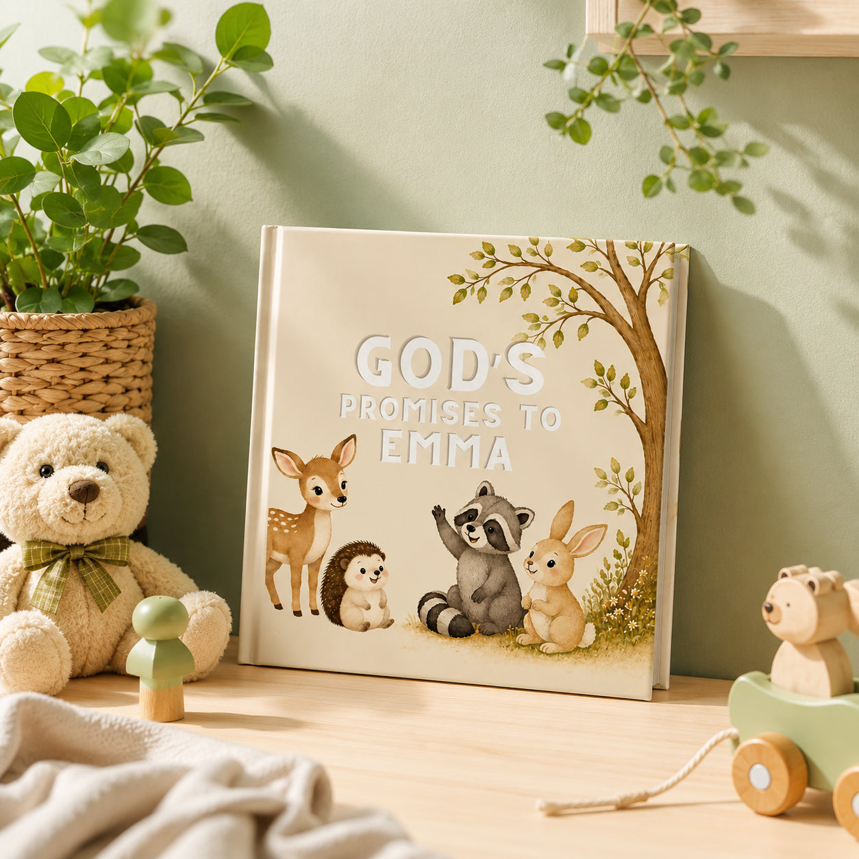 Personalized God Promises - Custom Christian Book With Name, Christian Book For Kid, Baptism Gift, Custom Bible Storybook For Toddlers, Baptism Gift for Boy or Girl, Bedtime Keepsake BOOK11