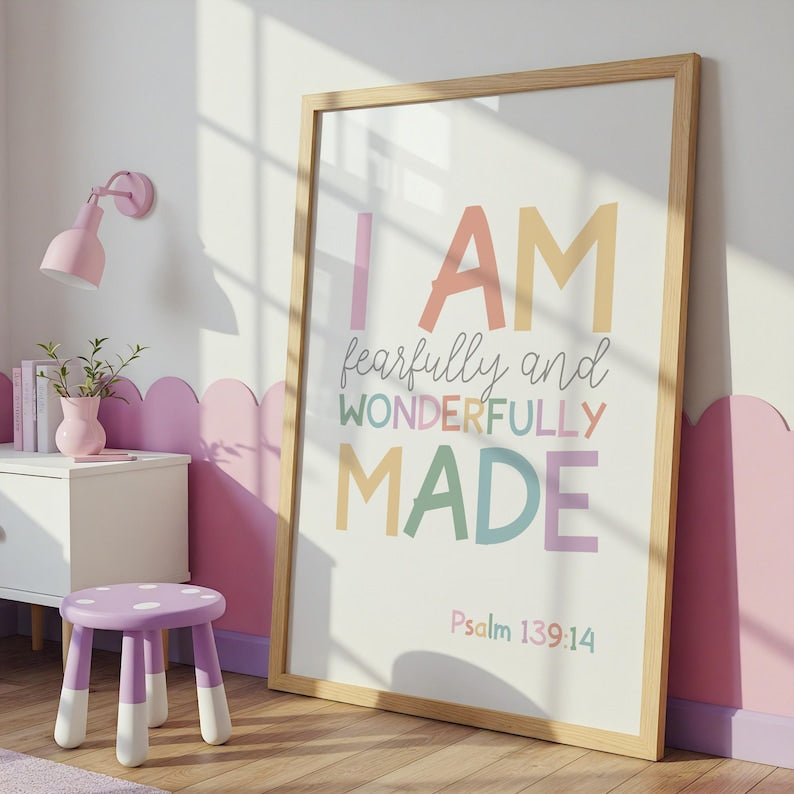 Set of 3 Inspirational Christian Wall Art Prints featuring Faith-Based Quotes for Your Home Decor PT001