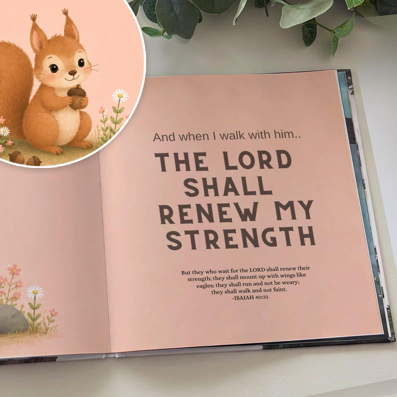 Personalized God Promises - Custom Christian Book With Name, Christian Book For Kid, Baptism Gift, Custom Bible Storybook For Toddlers, Baptism Gift for Boy or Girl, Bedtime Keepsake BOOK11