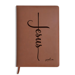 Personalized Christian Journal with Jesus, Custom Name Prayer & Faith Notebook, Religious Gift, First Communion Gifts, Birthday. NBLAF11