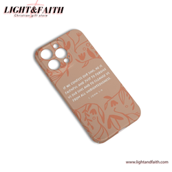 If We Confess Our Sins - 1 John 1:9 Phone Case, Christian Phone Case, Bible Verse Phone Case, Religious Gift, PCLAF13