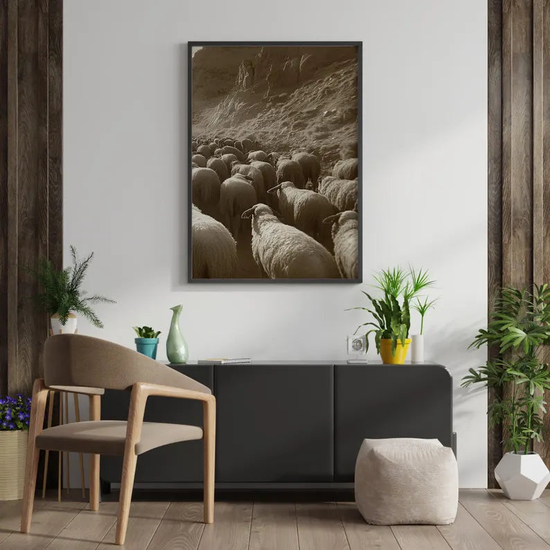 The Good Shepherd Set of 3 Walking with His Flock, Faith and Love in Every Step