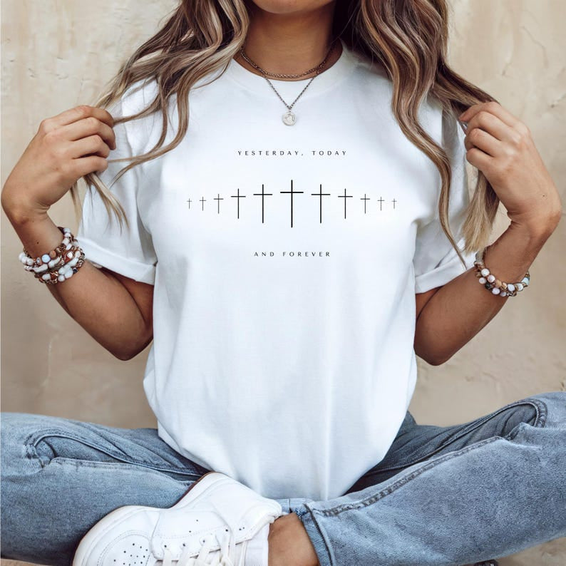 Faith Cross Shirt, Jesus Bible Comfort Shirt, Christian Bible Verse Unisex Tee CFS12
