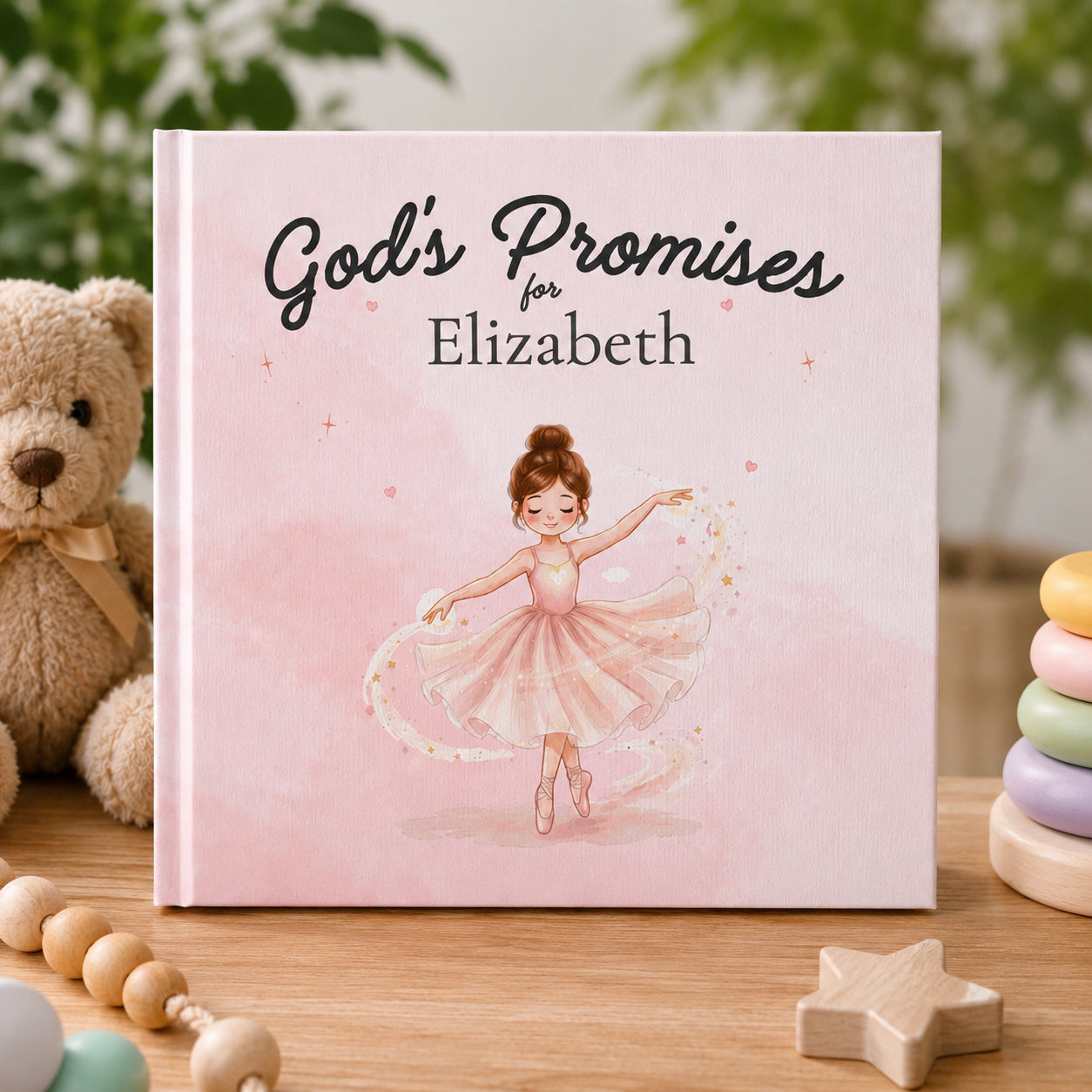 Personalized God's Promises - Custom Christian Book With Name, Christian Book For Kid, Baptism Gift, Custom Bible Storybook For Toddlers, Baptism Gift for Boy or Girl, Bedtime Keepsake BOOK13