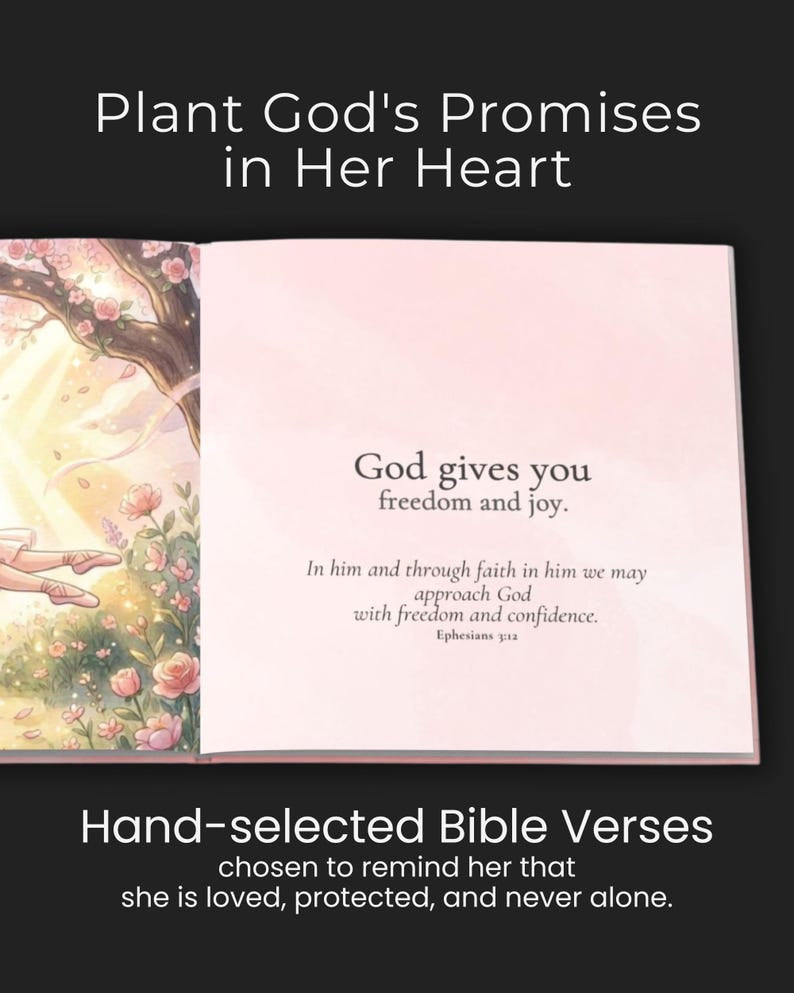 Personalized God's Promises - Custom Christian Book With Name, Christian Book For Kid, Baptism Gift, Custom Bible Storybook For Toddlers, Baptism Gift for Boy or Girl, Bedtime Keepsake BOOK13