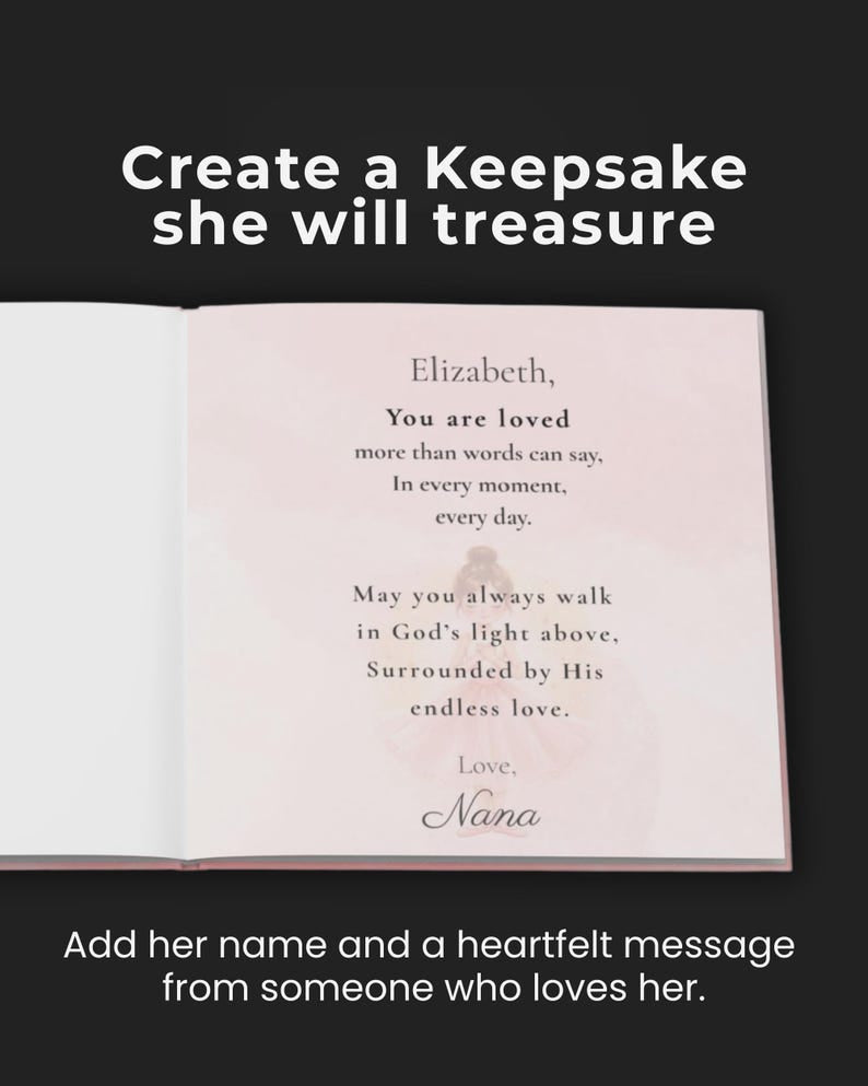 Personalized God's Promises - Custom Christian Book With Name, Christian Book For Kid, Baptism Gift, Custom Bible Storybook For Toddlers, Baptism Gift for Boy or Girl, Bedtime Keepsake BOOK13