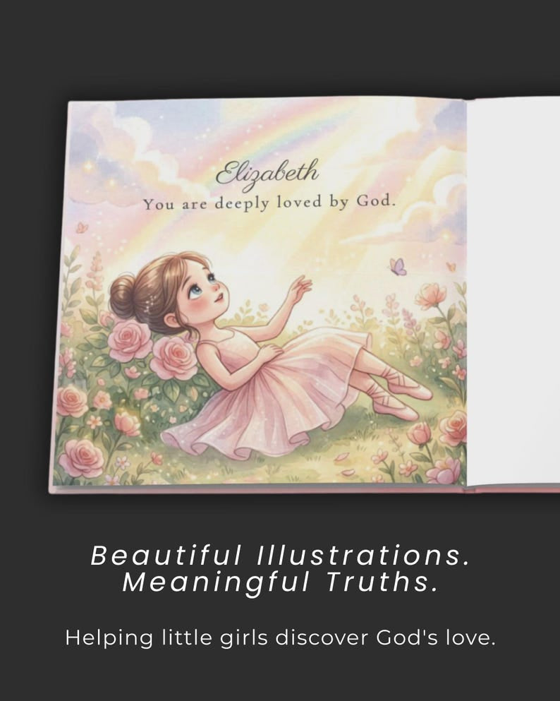 Personalized God's Promises - Custom Christian Book With Name, Christian Book For Kid, Baptism Gift, Custom Bible Storybook For Toddlers, Baptism Gift for Boy or Girl, Bedtime Keepsake BOOK13