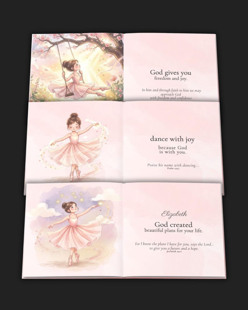 Personalized God's Promises - Custom Christian Book With Name, Christian Book For Kid, Baptism Gift, Custom Bible Storybook For Toddlers, Baptism Gift for Boy or Girl, Bedtime Keepsake BOOK13