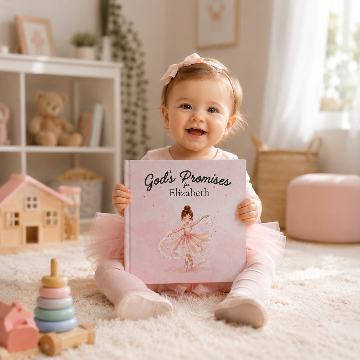 Personalized God's Promises - Custom Christian Book With Name, Christian Book For Kid, Baptism Gift, Custom Bible Storybook For Toddlers, Baptism Gift for Boy or Girl, Bedtime Keepsake BOOK13