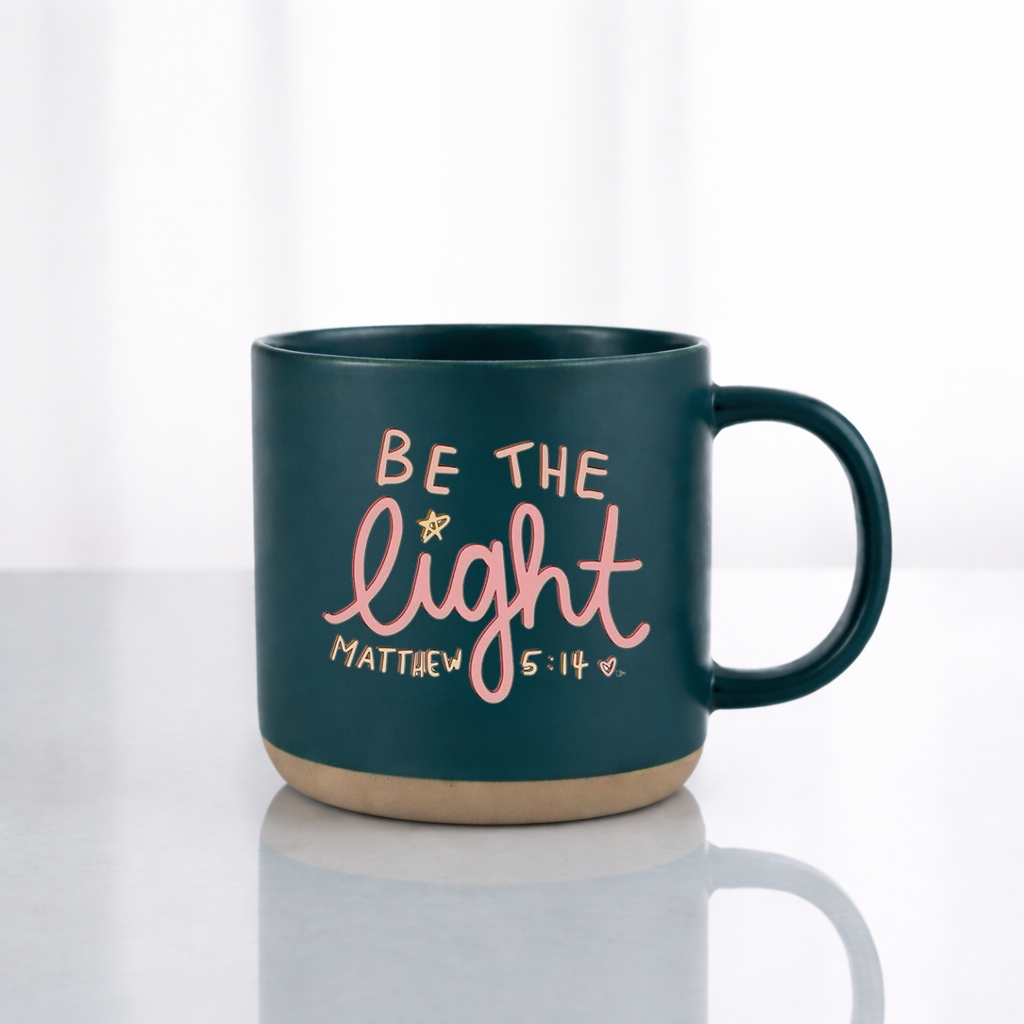 Matthew 5:14 Mug, Be the Light Coffee Mug, Christian Gift for Women, Faith Mug