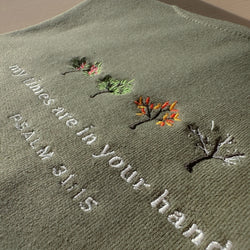 Embroidered 'Psalm 31' Bible Verse Shirt, Christian Sweatshirt, Faith Crewneck