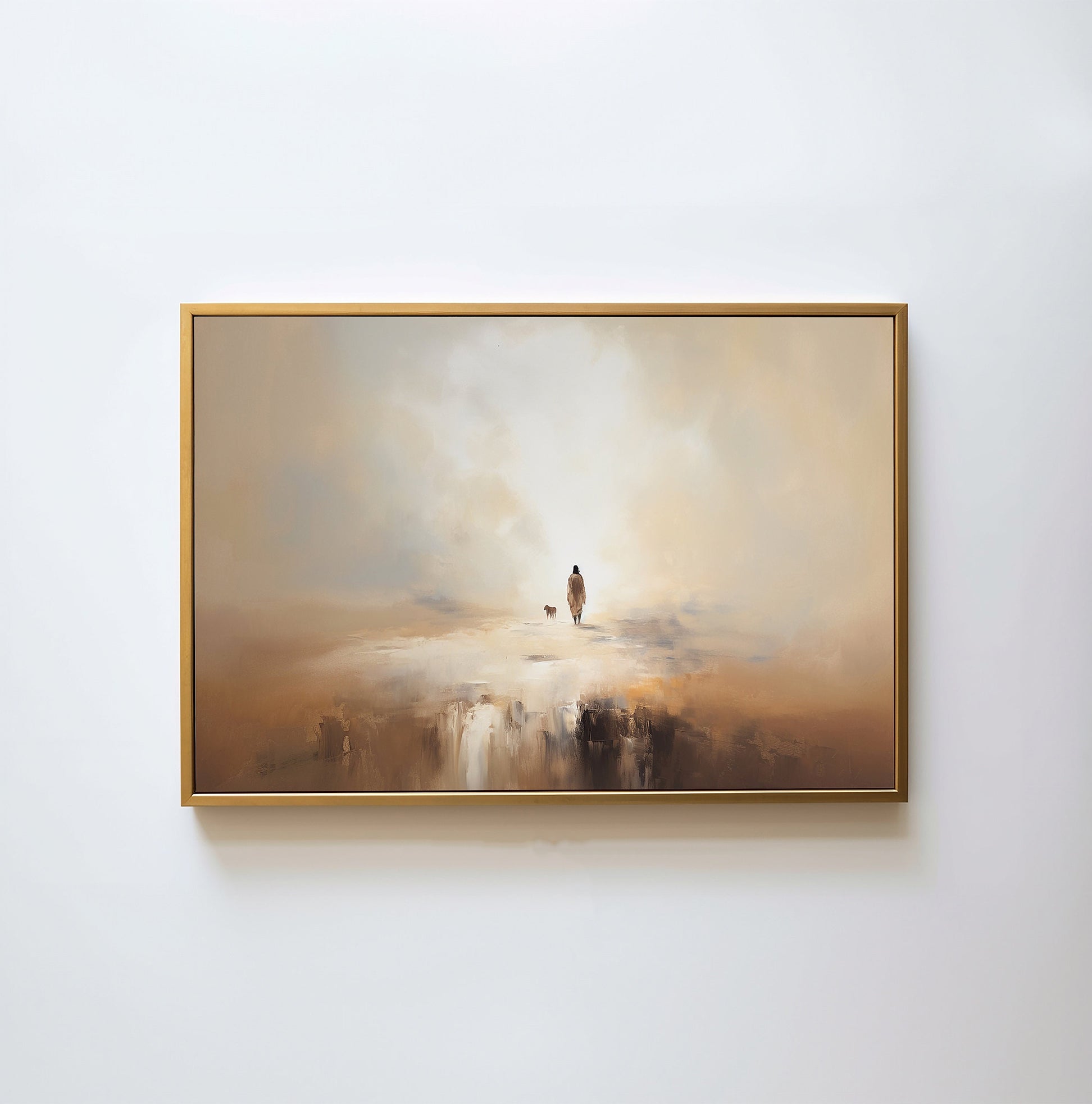 Jesus Leaves The 99 Poster, Parable of The Lost Sheep Poster, Good Shepherd, Religious Gift, LDS Home Decor