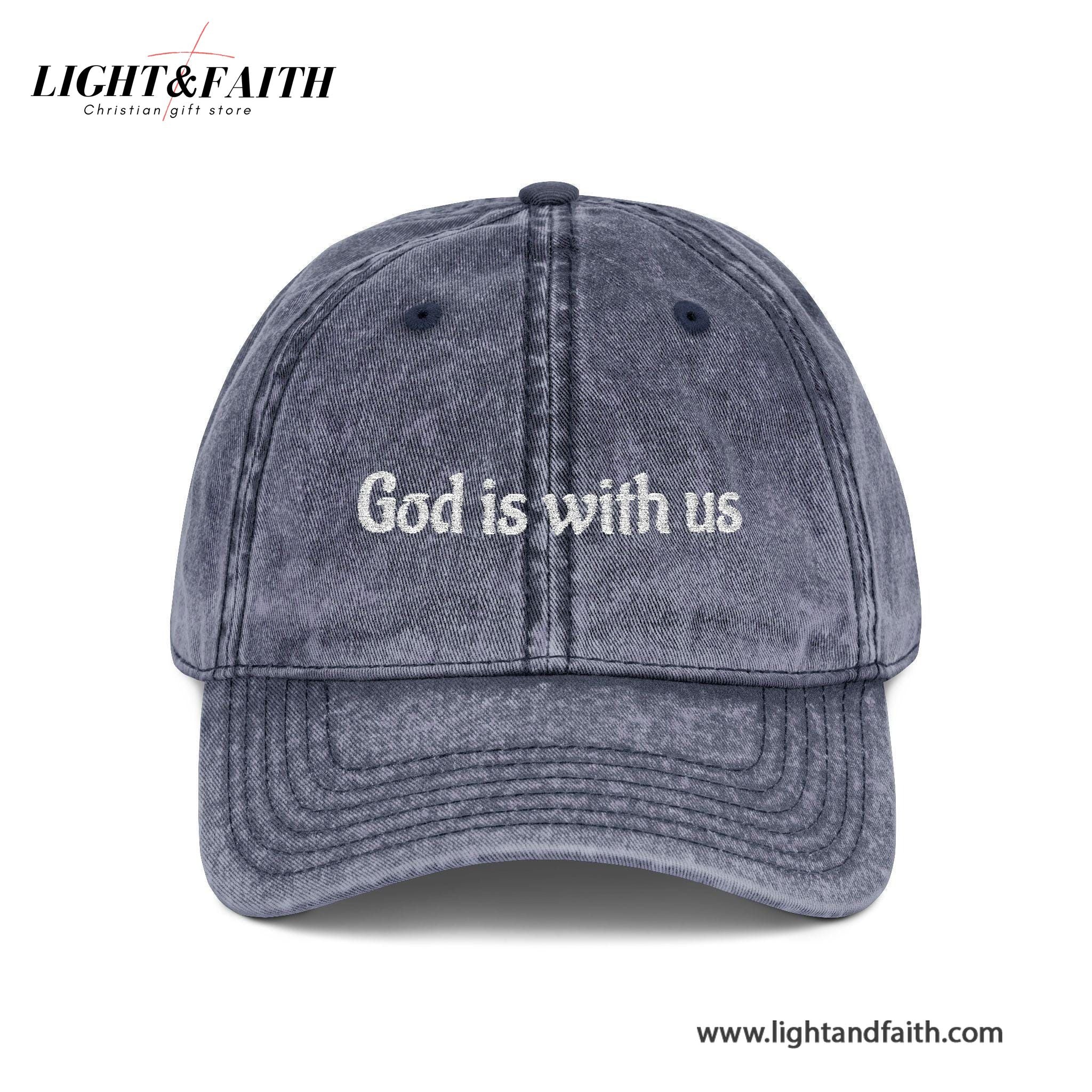 Vintage Embroidered Cap, Spiritual Hat for Everyday Wear, Washed Baseball Cap, Faith-Based Gift, Christian Jesus Washed Cap, Christian Religious Cap LAFH17
