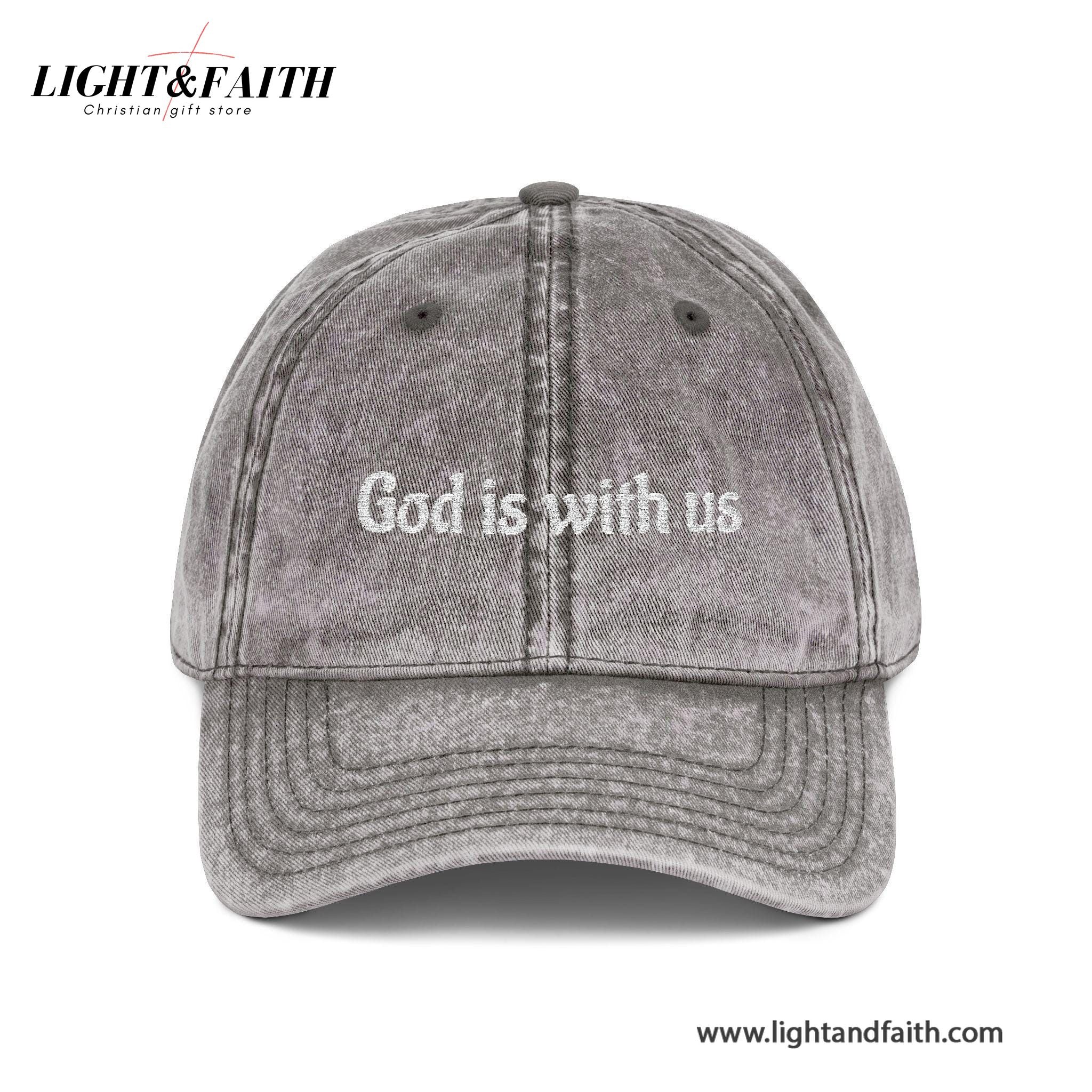 Vintage Embroidered Cap, Spiritual Hat for Everyday Wear, Washed Baseball Cap, Faith-Based Gift, Christian Jesus Washed Cap, Christian Religious Cap LAFH17