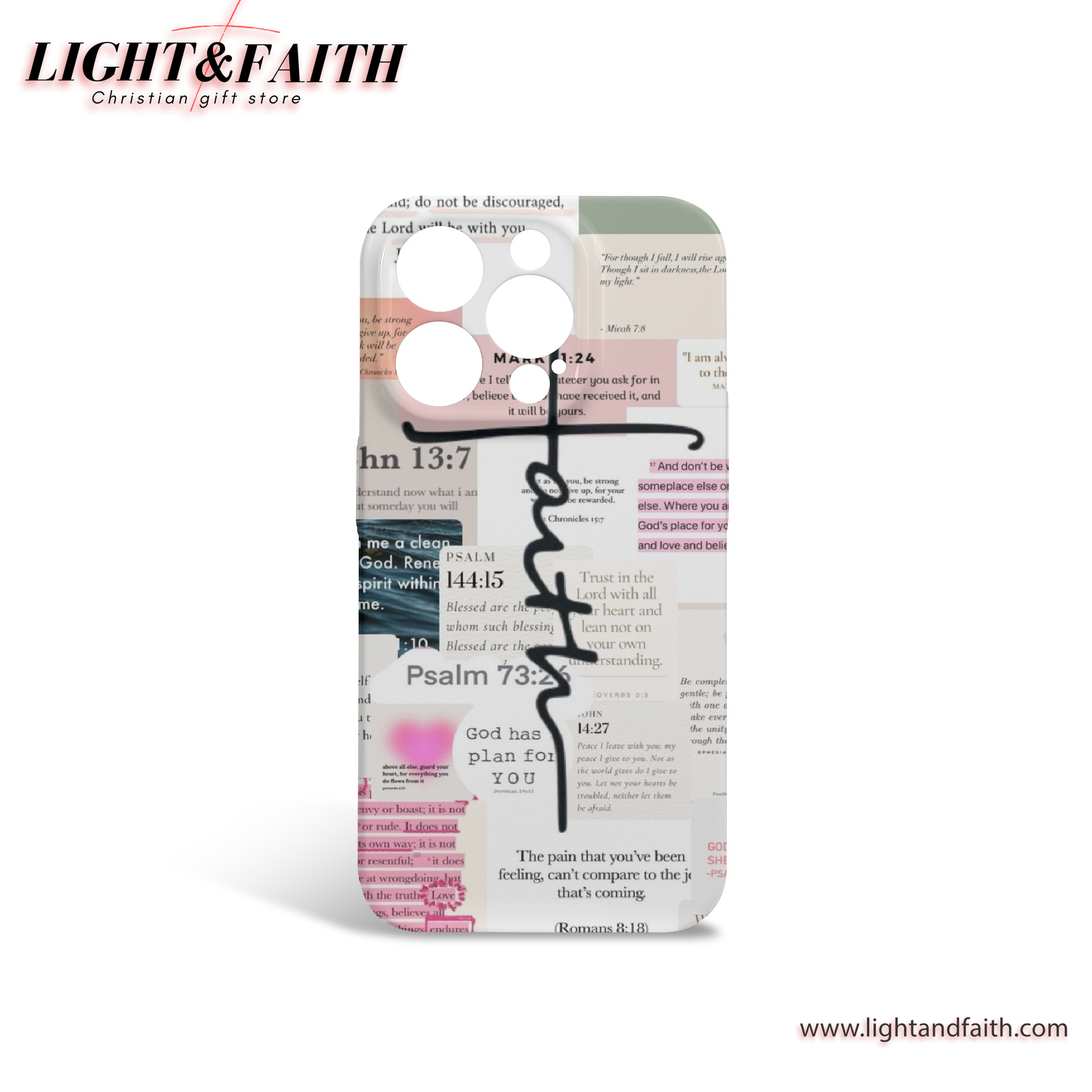 Faith Phone Case, Christian Phone Case, Bible Verse Phone Case, Religious Gift, PCLAF18