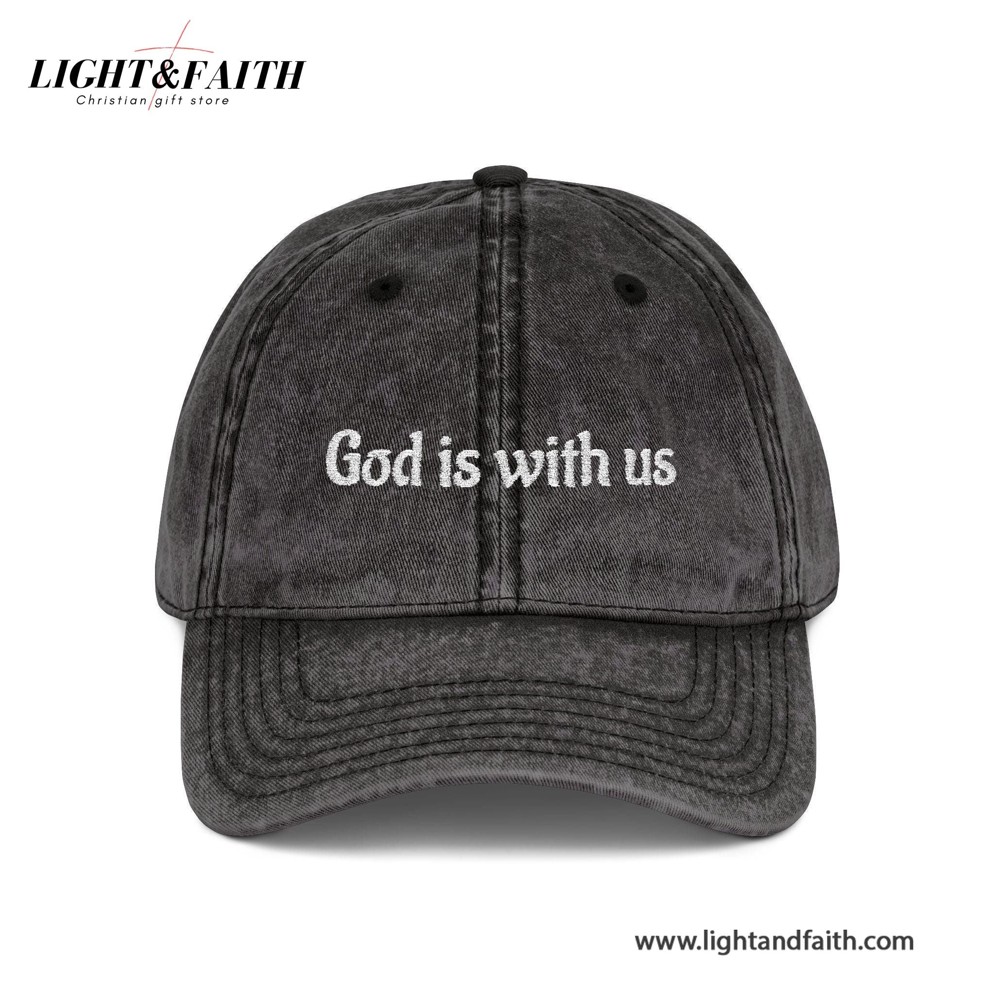 Vintage Embroidered Cap, Spiritual Hat for Everyday Wear, Washed Baseball Cap, Faith-Based Gift, Christian Jesus Washed Cap, Christian Religious Cap LAFH17