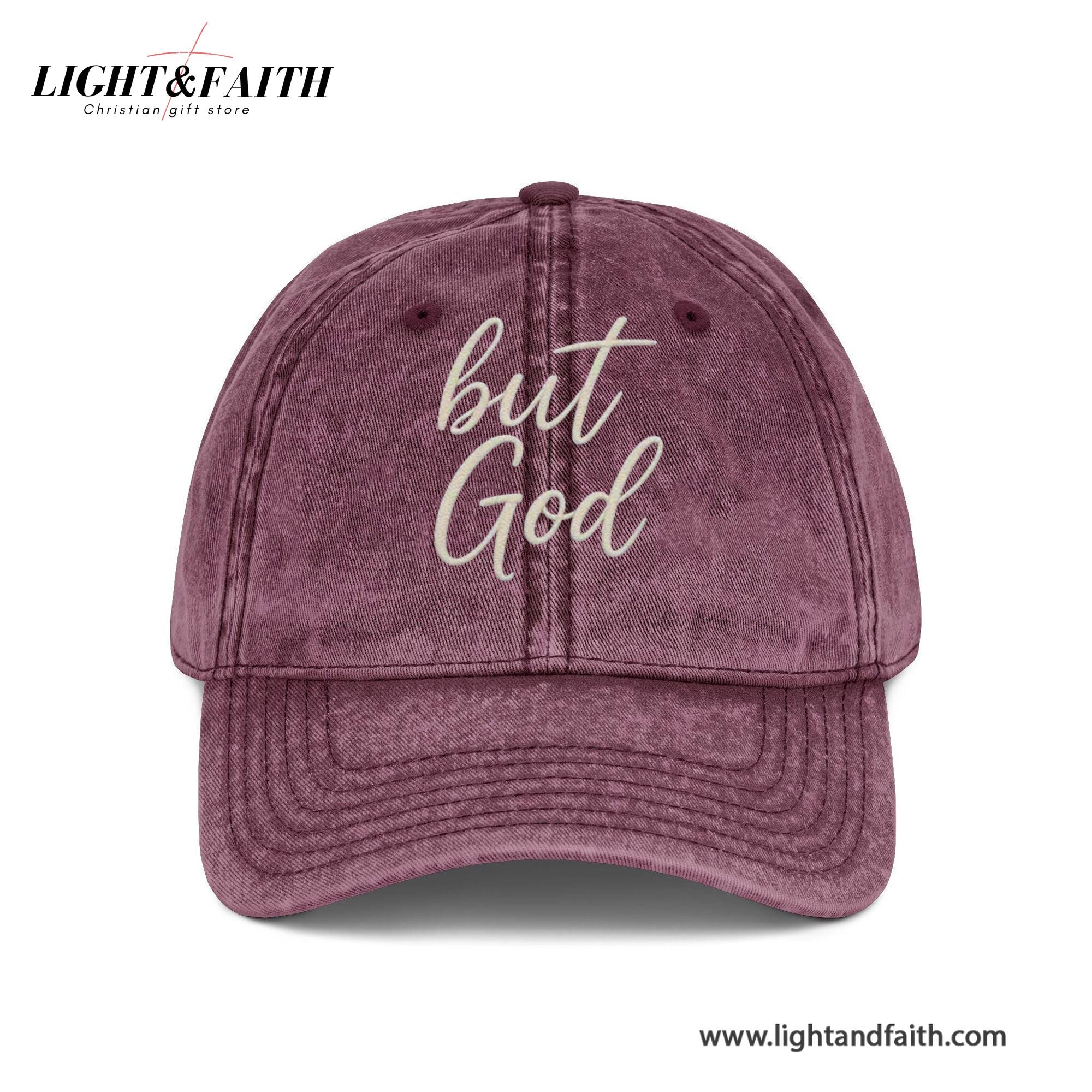 Embroidered But God Cotton Baseball Cap, God Washed Hat, Christian Embroidered Dad Hat, Religious Hat, Bible Verse Cap, Christian Gift For Her, Him LAFH18