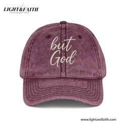 Embroidered But God Cotton Baseball Cap, God Washed Hat, Christian Embroidered Dad Hat, Religious Hat, Bible Verse Cap, Christian Gift For Her, Him LAFH18