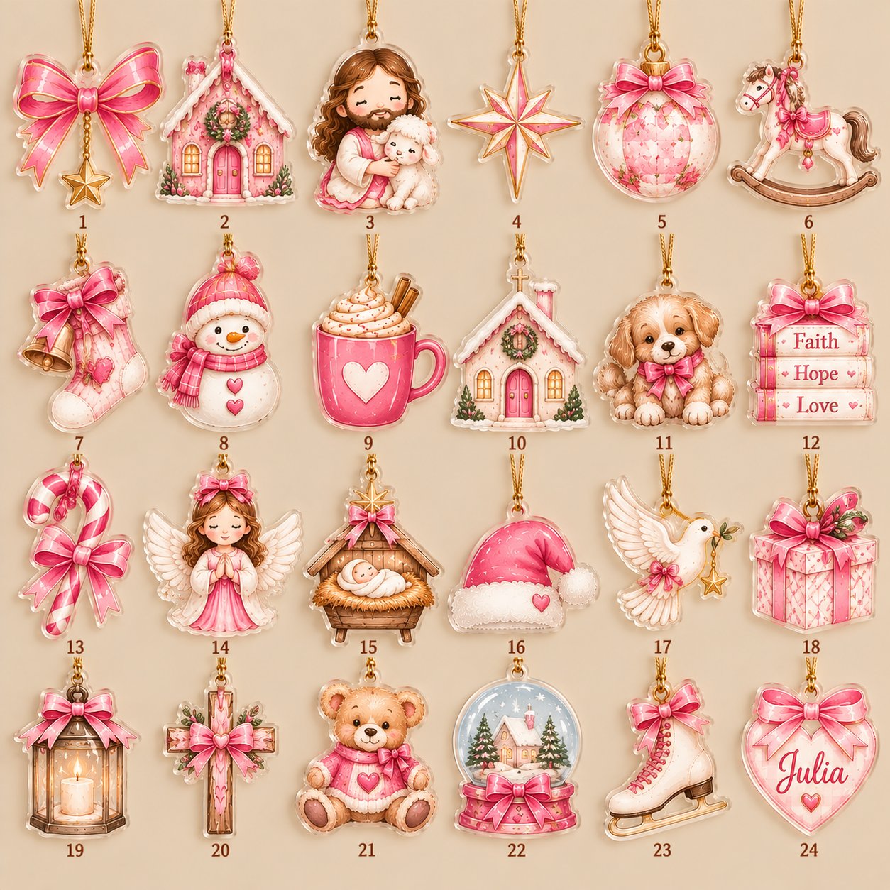 Personalized Christian Advent Calendar 2026, Child of God Advent Calendar, Baby Jesus Christmas Countdown, 24 Days Faith Journey, Christian Christmas Gift for Children ACG18