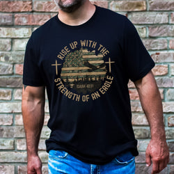 Bold Christian T Shirt,Father's Day Gift Tee, Guys Christian Shirt for Dad, Isaiah 40:31 Shirt for Christian Gift, Mens Christian T-Shirt, Mens Christian Gifts