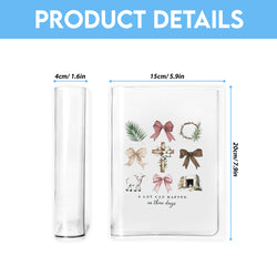 Christian Easter Book Vase, A lot can happen in 3 days, Coquette Trendy bow Book Vase, Christian Book Vase, Faith Book Vase, Bible Verse Book Shaped Flower Vase