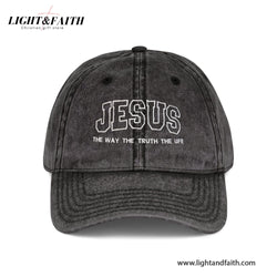 Christian Jesus Baseball Caps, Jesus The Way The Truth The Life Embroidery Religious Hat, Jesus Team Baseball Hat, Christian Gift LAFH02