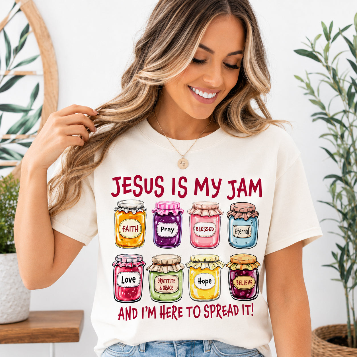 Jesus Is My Jam, Christian Shirt, Comfort Colors Christian Gift,JESUS Christ Shirt,Gift For Christian,Funny Jesus Shirt CFS20