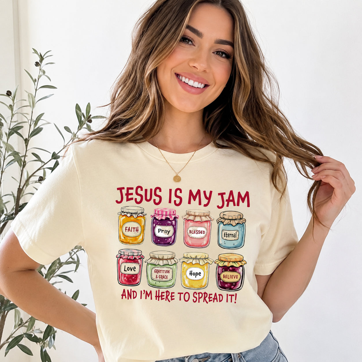 Jesus Is My Jam, Christian Shirt, Comfort Colors Christian Gift,JESUS Christ Shirt,Gift For Christian,Funny Jesus Shirt CFS20