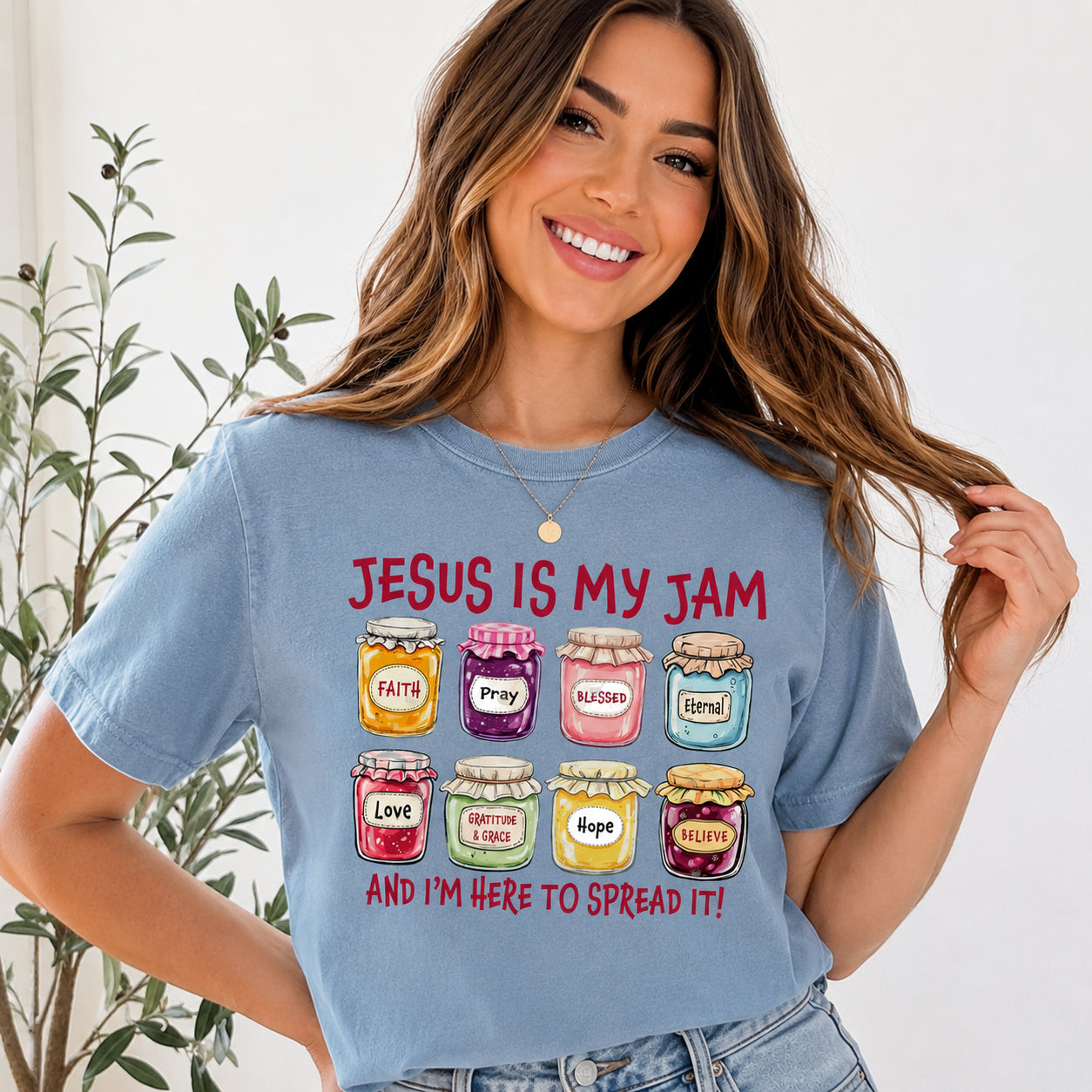 Jesus Is My Jam, Christian Shirt, Comfort Colors Christian Gift,JESUS Christ Shirt,Gift For Christian,Funny Jesus Shirt CFS20