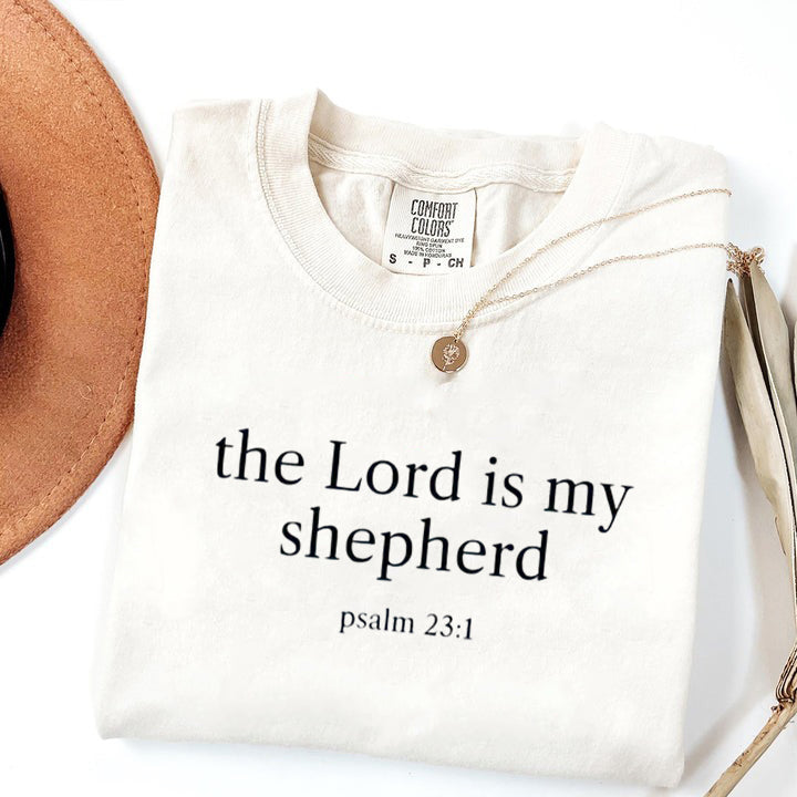 Comfort Colors® The Lord Is My Shepherd Psalm 23:1 Shirt, Bible Verse Shirt, Christian Mom Shirt, Religious Shirt, Christian Apparel Gift