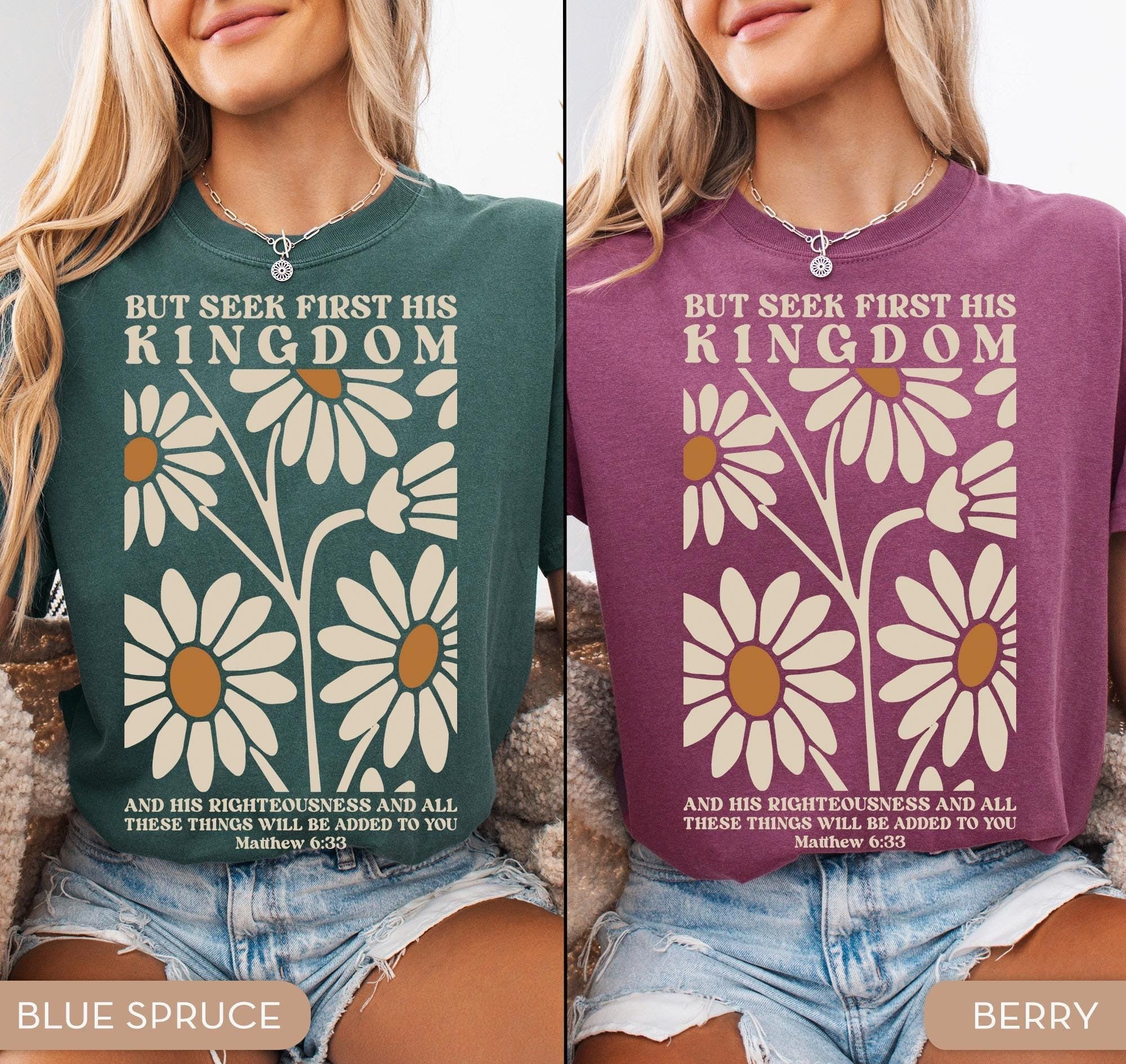 Comfort Colors® Christian Shirt, Christian Gifts, Inspirational Shirt, Religious Shirt, Bible Verse Shirt