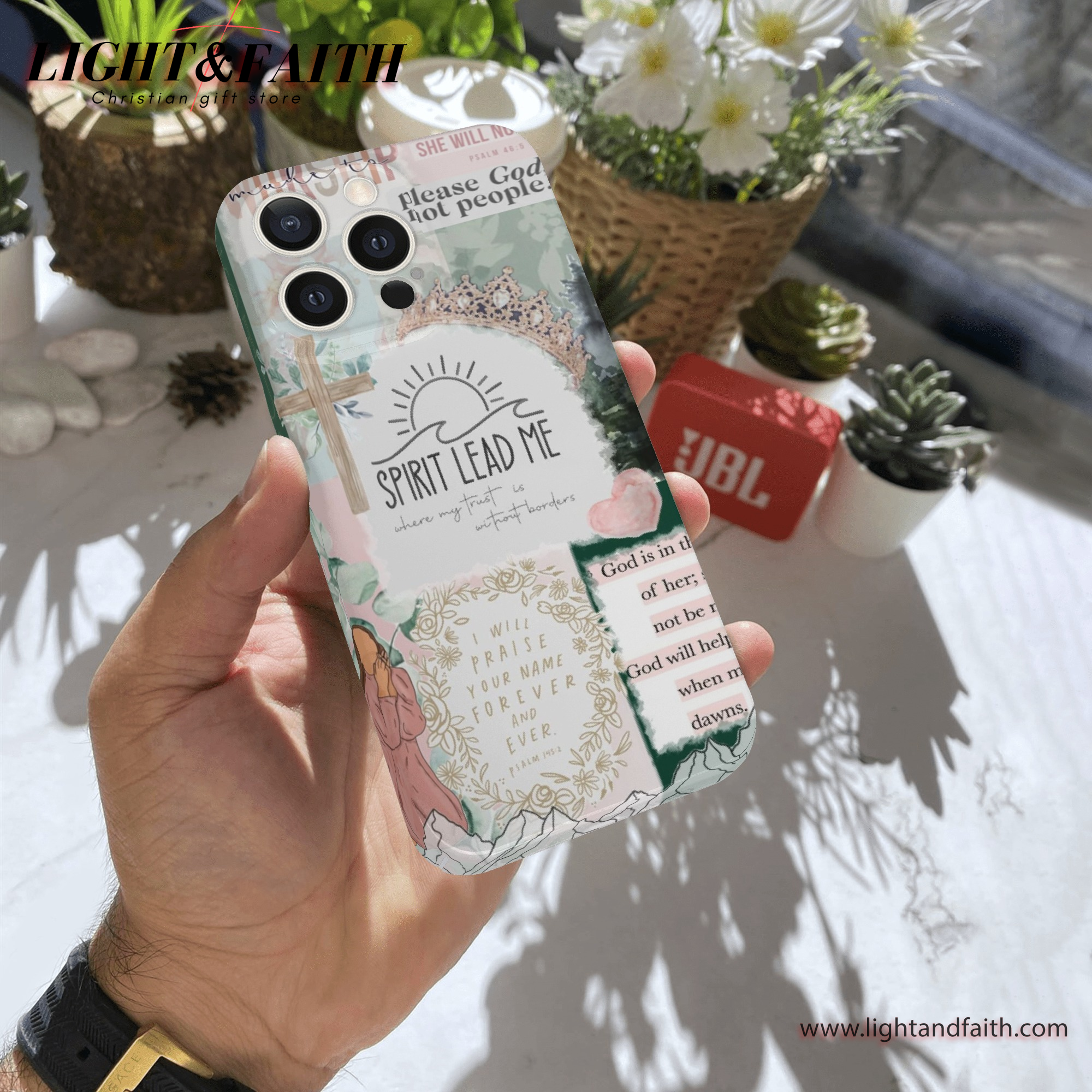 Spirit Lead Me Phone Case, Christian Phone Case, Bible Verse Phone Case, Religious Gift, PCLAF25