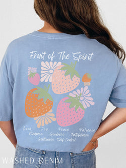 Christian Shirt, Boho Christian Tshirt, Custom Comfort Colors, Bible Verse T-Shirt, Faith Top, Religious Apparel for Women, Fruit of Spirit
