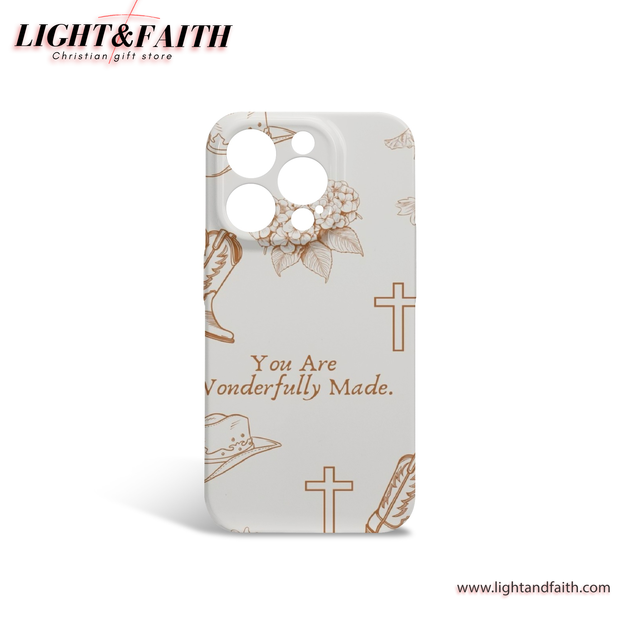 You Are Wonderfully Made Phone Case, Christian Phone Case, Bible Verse Phone Case, Religious Gift, PCLAF26