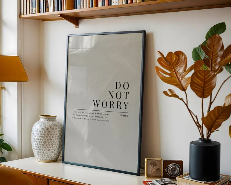 Set of 3 Inspirational Christian Wall Art Prints featuring Faith-Based Quotes for Your Home Decor PTLAF002