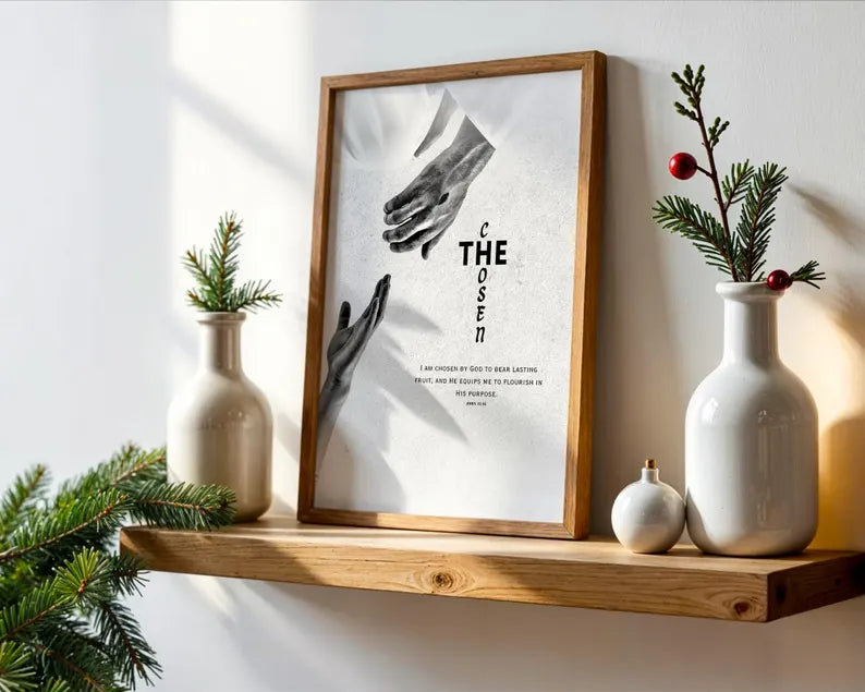 Set of 3 Inspirational Christian Wall Art Prints featuring Faith-Based Quotes for Your Home Decor PTLAF002