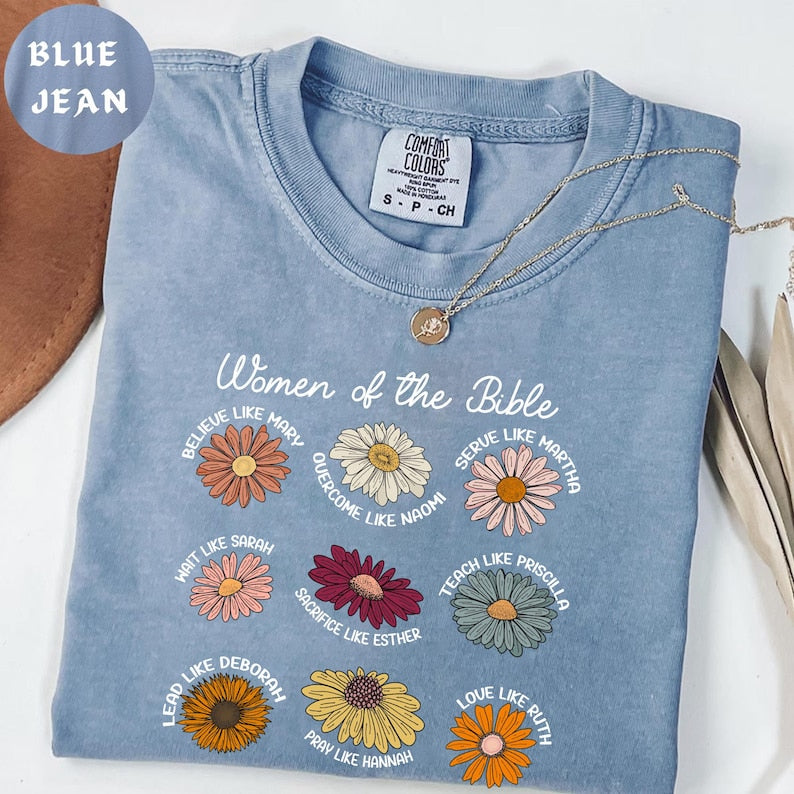 Comfort Colors Religious Woman of the Bible Shirt, Bible Women T-Shirt, Bible Shirt, Comfort Colors Christian Tee CF02