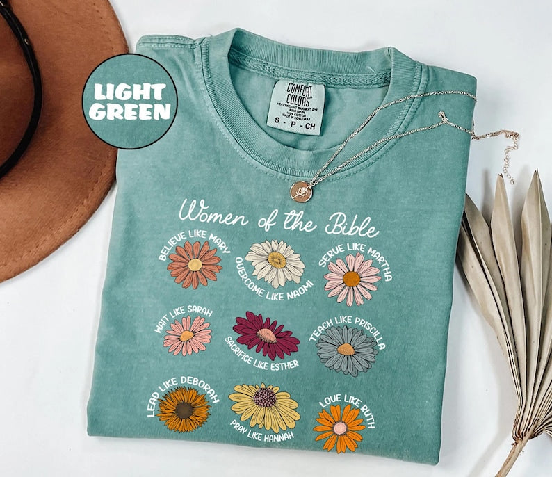 Comfort Colors Religious Woman of the Bible Shirt, Bible Women T-Shirt, Bible Shirt, Comfort Colors Christian Tee CF02
